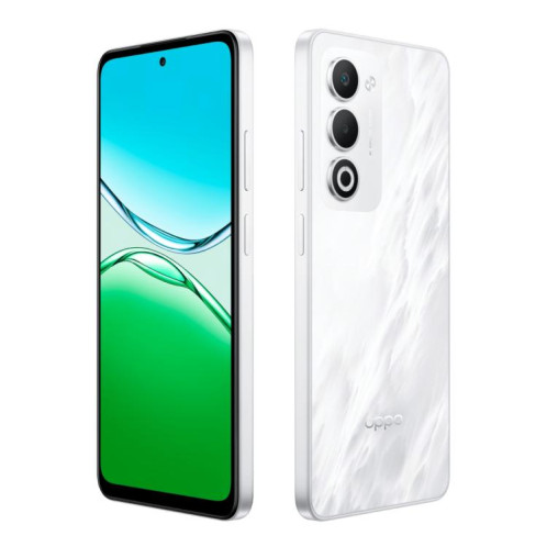 OPPO A6i 5G, 8 Go + 256 Go, lecteur d'empreintes digitales latéral, 6,67 pouces, ColorOS 15, Android 15, Dimensity 6300 Octa Core, réseau : 5G (blanc) SO253W1616-013